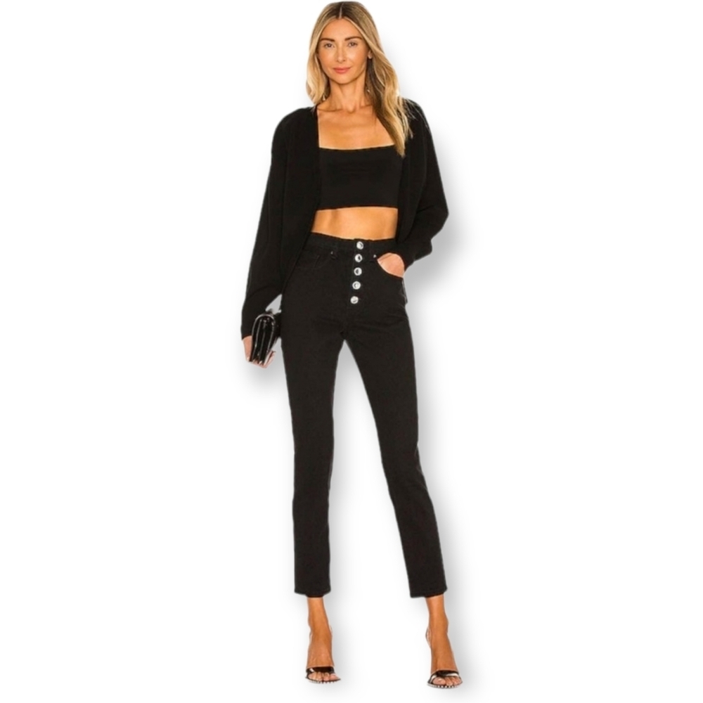 WeWoreWhat The Danielle Crystal Straight Jeans 28